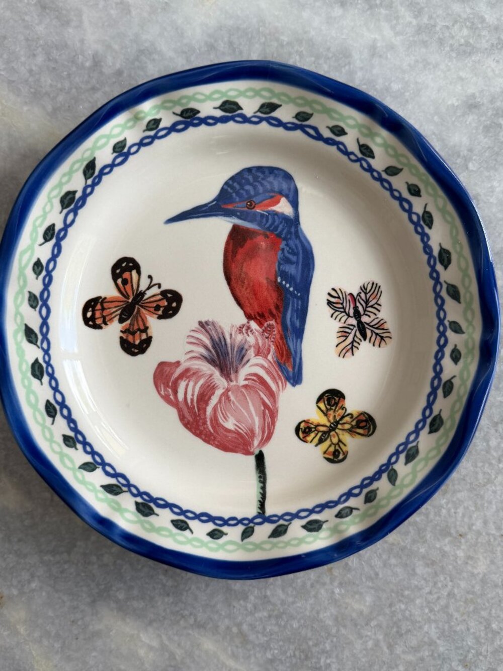 Nathalie Lete for Anthropologie Exotic Bird dinner plate